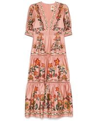 FARM Rio - Short-Sleeve Maxi Dress - Lyst
