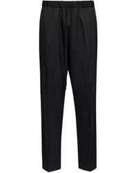 MM6 by Maison Margiela - Mid-Rise Trousers With Pleat Detailing And Tailored Cut - Lyst