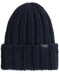 Woolrich - Gerippte Beanie - Lyst