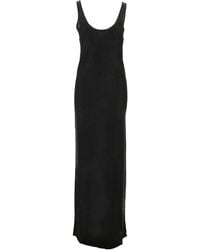 Saint Laurent - Scoop-Neck Maxi Dress - Lyst