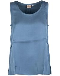 Marella - Satin-Finish Sleeveless Top - Lyst