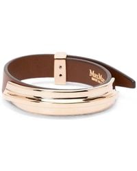 Max Mara - Agiate Leather Bracelet - Lyst