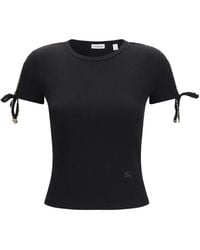 Burberry - Black Cotton T - Lyst