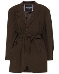 frenken - Chaqueta Con Cinturón Y Doble Botonadura - Lyst