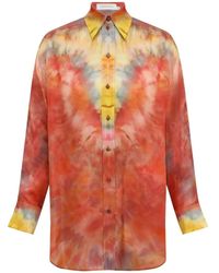 Zimmermann - Camisa Alchemy Con Botones Y Motivo Tie-Dye - Lyst
