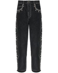 Isabel Marant - Jorian Embroidered Jeans - Lyst