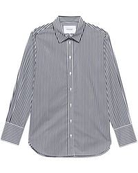 FRAME - Stripe-print Organic-cotton Shirt - Lyst