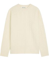 Rohe - Cable-Knit Crew-Neck Sweater - Lyst