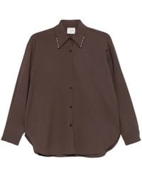Alysi - Embellished-Collar Shirt - Lyst