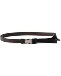 Prada - Engraved-Logo Belt - Lyst