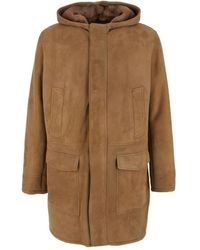 Arma - Mias Hooded Suede Coat - Lyst