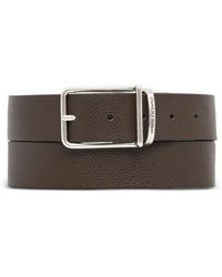 ARMANI EXCHANGE - Logo-Detail Square-Buckle Belt - Lyst