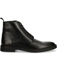 BOSS - Leather Ankle Boots - Lyst