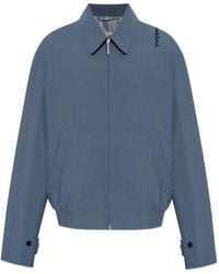 Marni - Chaqueta bómber con logo estampado - Lyst