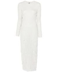 TOTEME - Robe En Maille Froissée À Manches Longues - Lyst