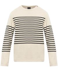 Emporio Armani - Striped Sweater - Lyst