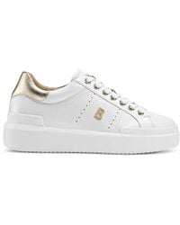 Bogner - Hollywood Logo-Plaque Pebbled Sneakers - Lyst