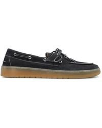 POSA - Boat Brushed-Suede Boat Shoes - Lyst