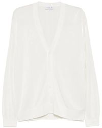 Lacoste - Ribbed-Knit Cardigan - Lyst