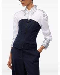 Pinko - Bustier Top With Zip - Lyst