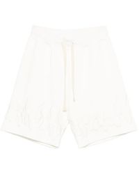 Vision Of Super - Flame-Embroidered Shorts - Lyst
