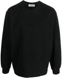 Stone Island - Logo-Embroidered Cotton Sweatshirt - Lyst