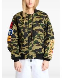 A Bathing Ape - Zip-Up Bomber Jacket - Lyst