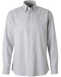 Brioni - Long-sleeve Checked Shirt - Lyst