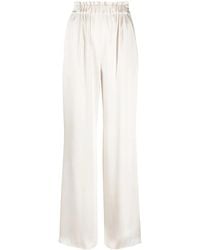 Claudie Pierlot - Broek Met Wijde Pijpen En Gesmockte Tailleband - Lyst