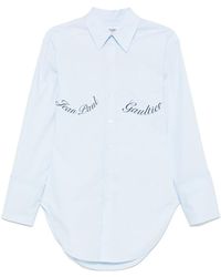 Jean Paul Gaultier - Hemd Mit Logo-Print - Lyst