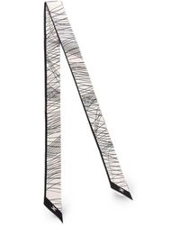 Elisabetta Franchi - Silk Twill Bandeau With Abstract Print - Lyst