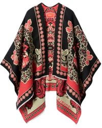 La DoubleJ - Poncho Soul Con Estampado Floral - Lyst
