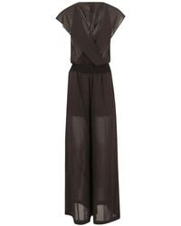 Pinko - Combinaison Évasée À Capuche - Lyst