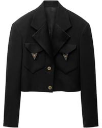 Versace - Medusa-Hardware Cropped Jacket - Lyst