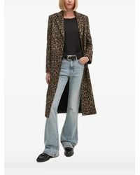 Joop! - Leopard-Print Notched-Lapel Coat - Lyst