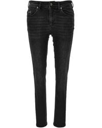 Versace Jeans Couture - Jean Skinny À Logo Brodé - Lyst