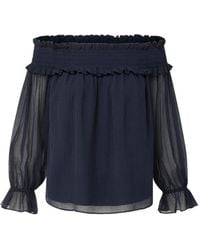 Veronica Beard - Callum Off-Shoulder Ruffled Blouse - Lyst