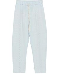Semicouture - Buddy Embroidered Trousers - Lyst