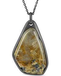 Parts Of 4 - Halos Halskette aus Sterlingsilber mit Rutilquarz - Lyst