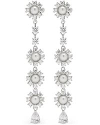 Self-Portrait - Crystal Stones Earrings - Lyst