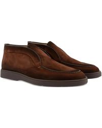 Santoni - Desert Boots En Daim - Lyst