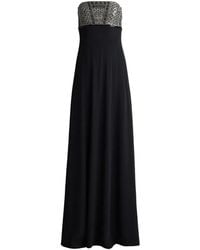St. John - Beaded Strapless Gown Maxi Dress - Lyst
