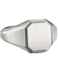 David Yurman - Sterling Streamline Signet Ring (14Mm) - Lyst