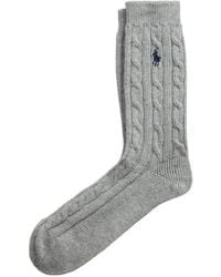Polo Ralph Lauren - Cable-Knit Pony Socks - Lyst