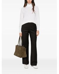 Alpha Studio - Button-Cuff Roll-Neck Sweater - Lyst