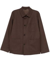 Lardini - Veste Boutonnée À Poches Plaquées - Lyst