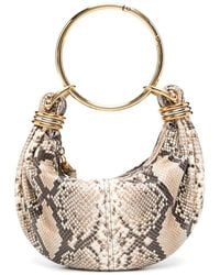 Chloé - Pochette À Effet Peau De Serpent - Lyst