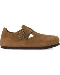 Birkenstock - London "Mink" Mules aus Wildleder - Lyst