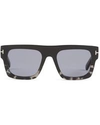 Tom Ford - Sonnenbrille Mit Eckigem Gestell - Lyst