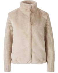 Herno - Faux-Fur Ribbed-Cuff Jacket - Lyst